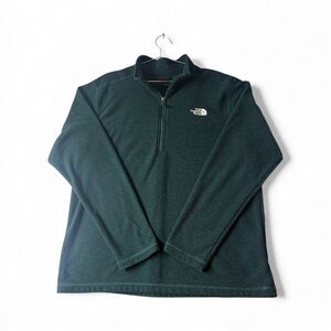 The North Face Dark Green Quarter-Zip Fleece - Like New